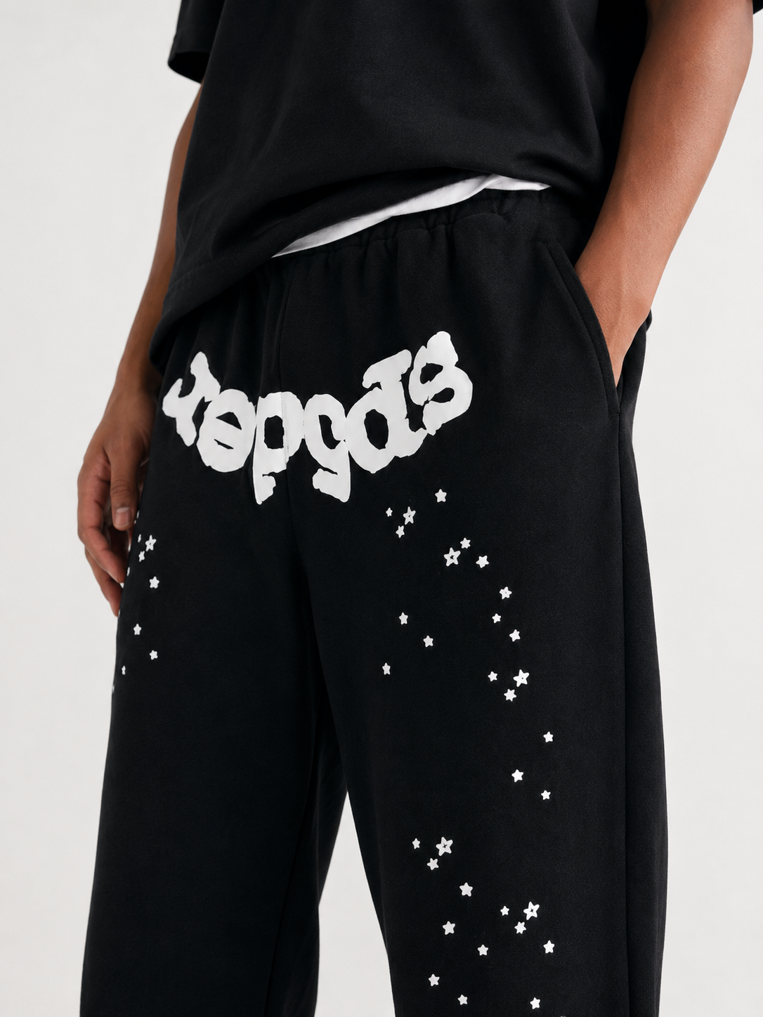Sp5der OG Web Sweatpant Black