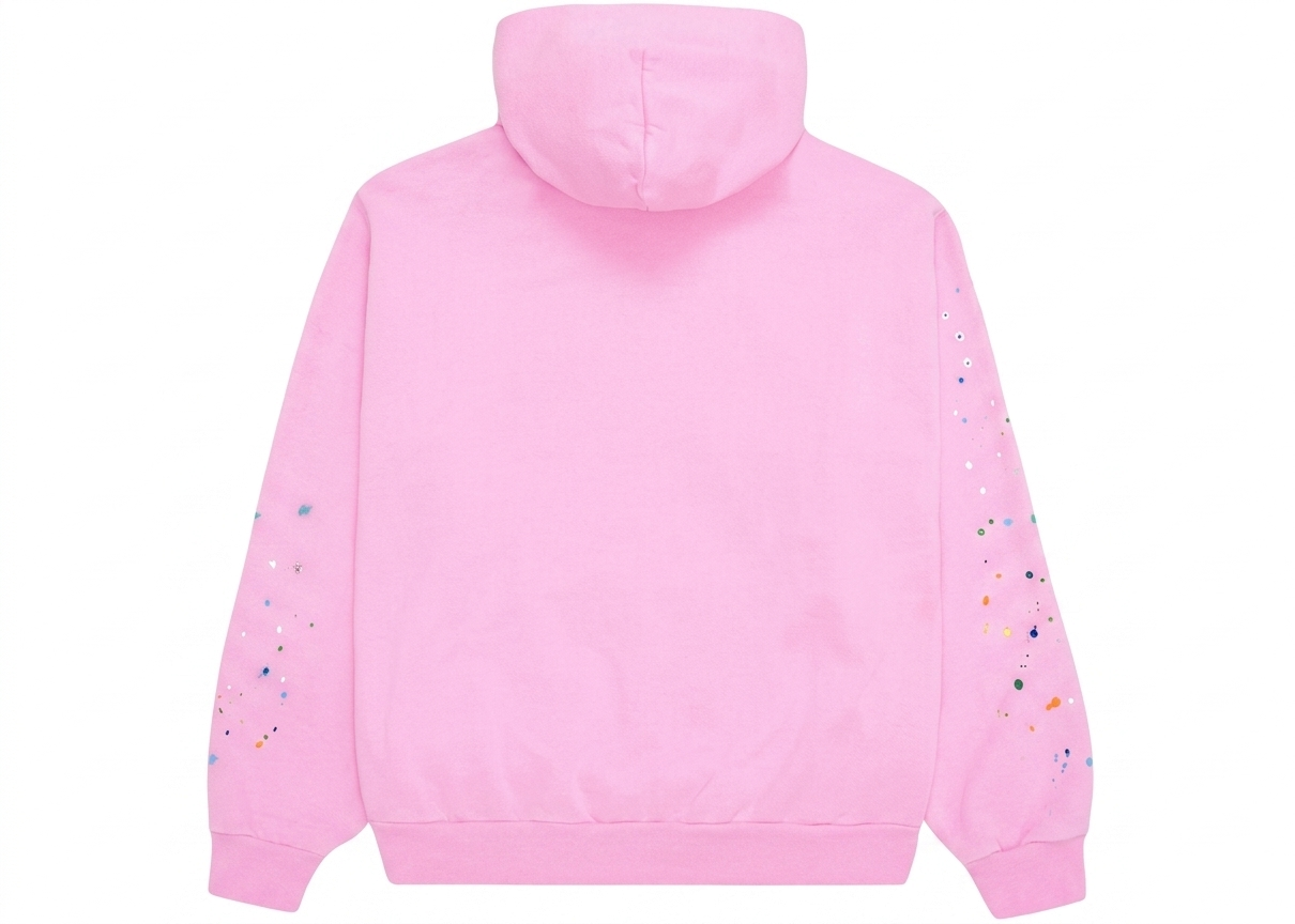 Sp5der OG Web Hoodie Pink