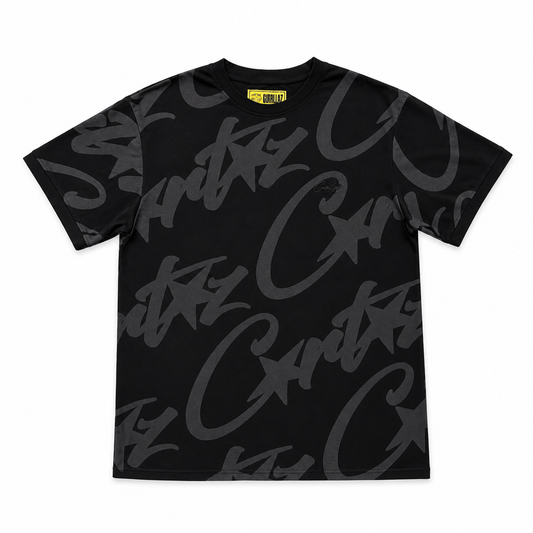 Corteiz Alcatraz Full Print T-Shirt Black