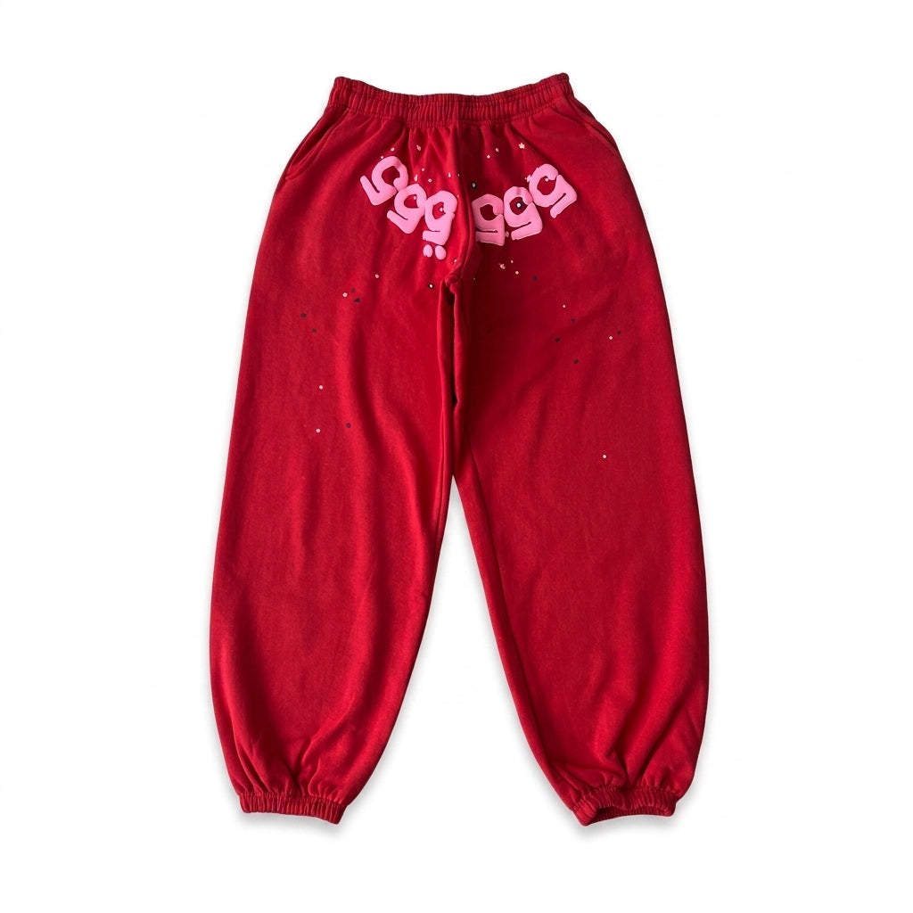 Sp5der 555 Web Tracksuit Red
