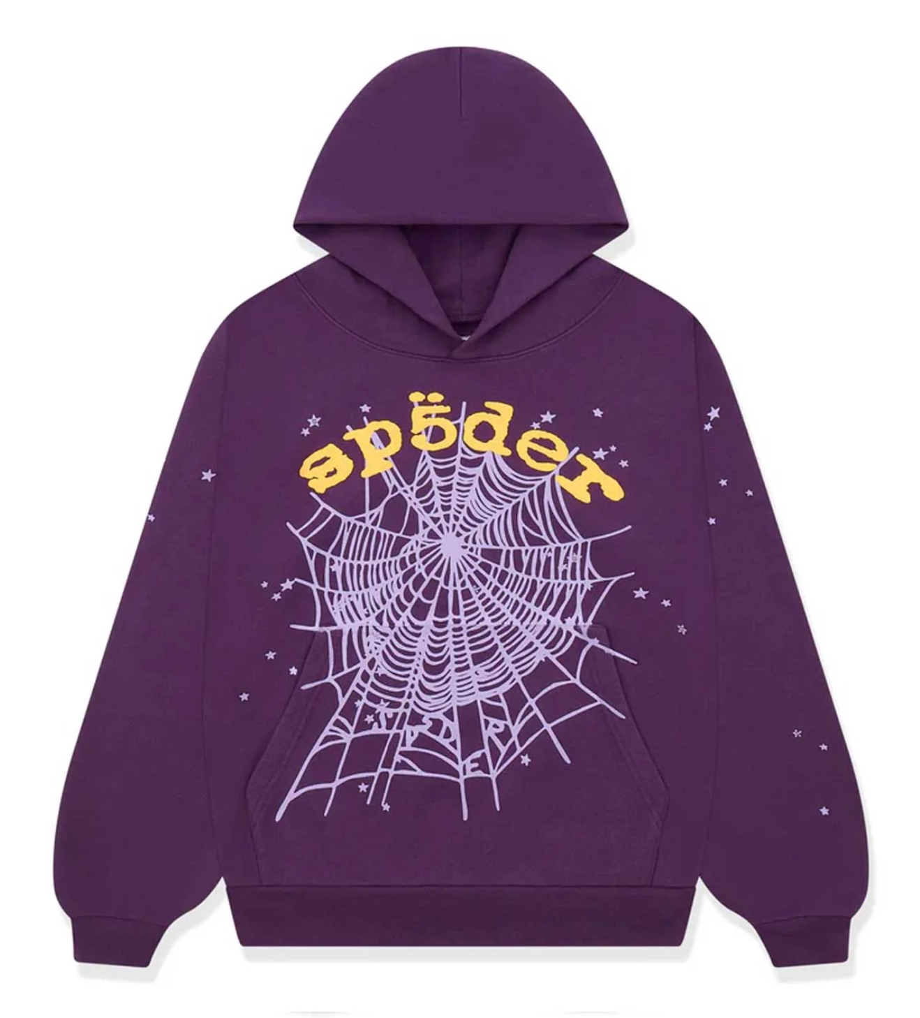 Sp5der Star OG Web v2 Hoodie Purple