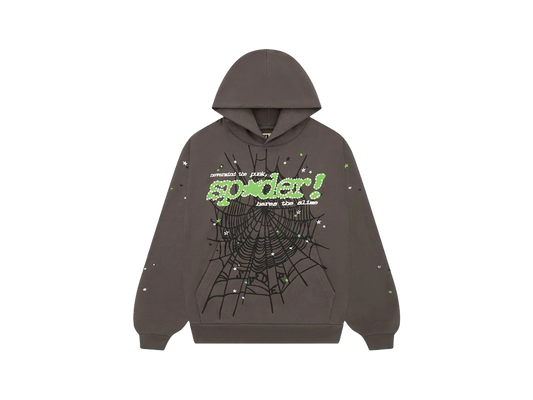 Sp5der Punk V2 Hoodie Slate Grey